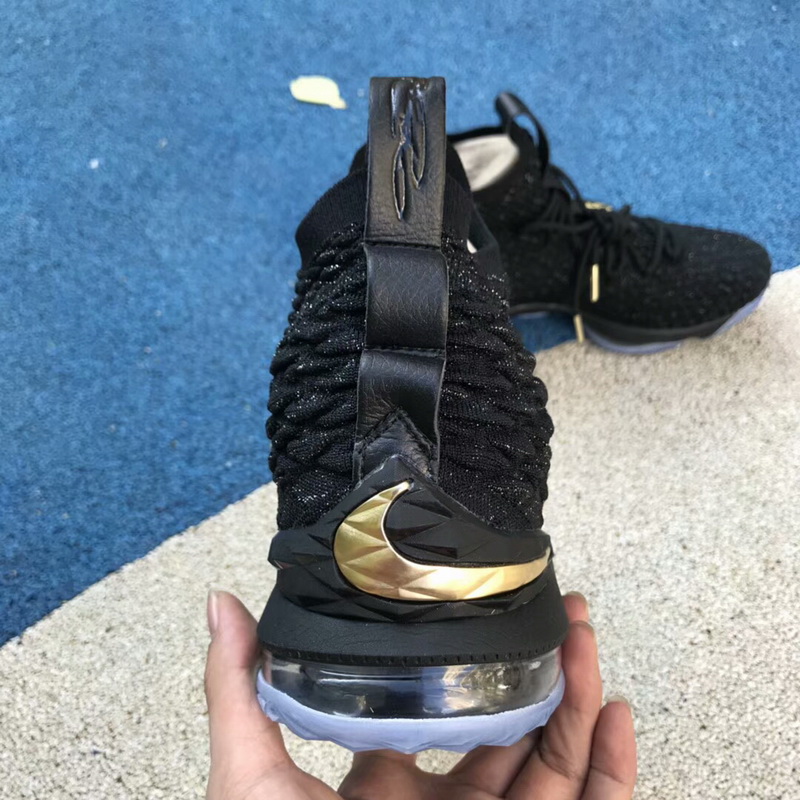 Authentic Nike LeBron 15 Triple Black 